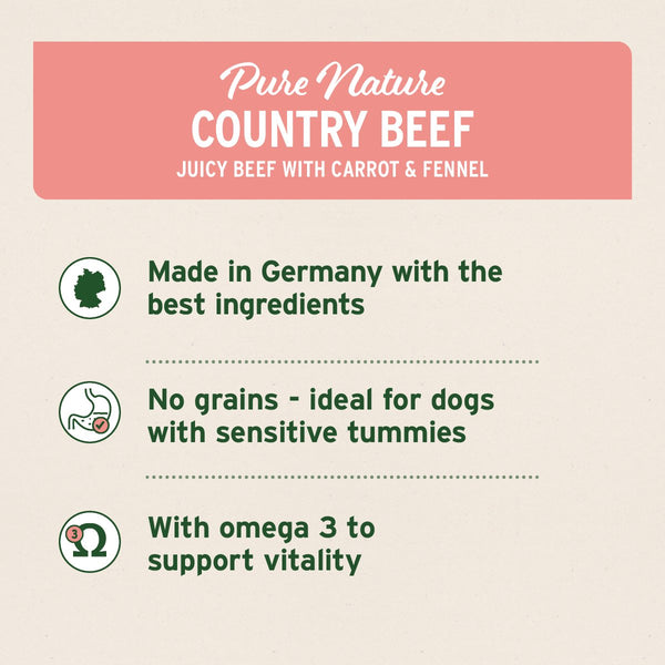 Aniforte PureNature Country Beef  - Wet Food for Dogs