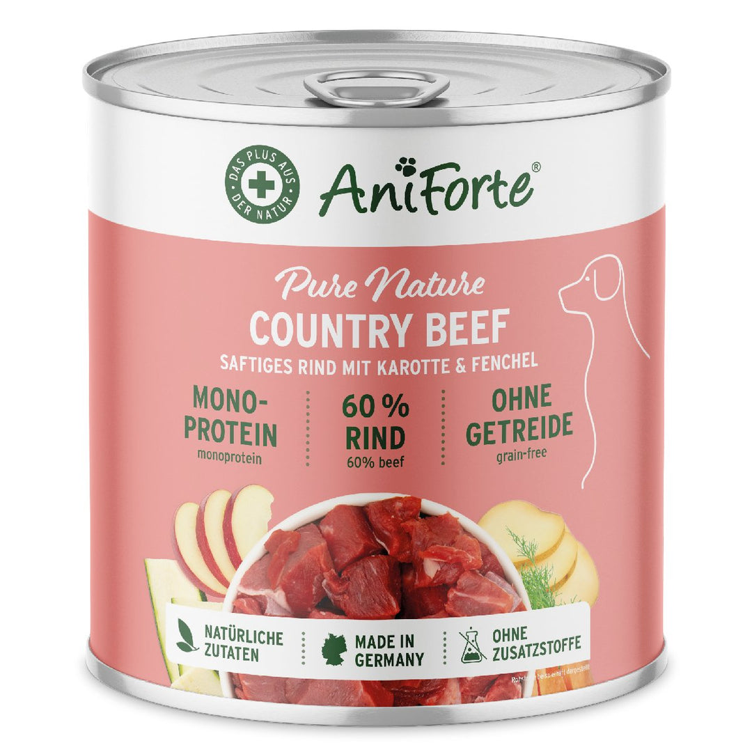 Aniforte PureNature Country Beef  - Wet Food for Dogs