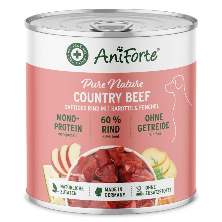 Aniforte PureNature Country Beef  - Wet Food for Dogs