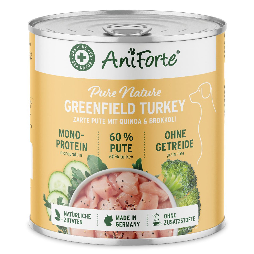 Aniforte PureNature GreenField Turkey - Wet Food for Dogs
