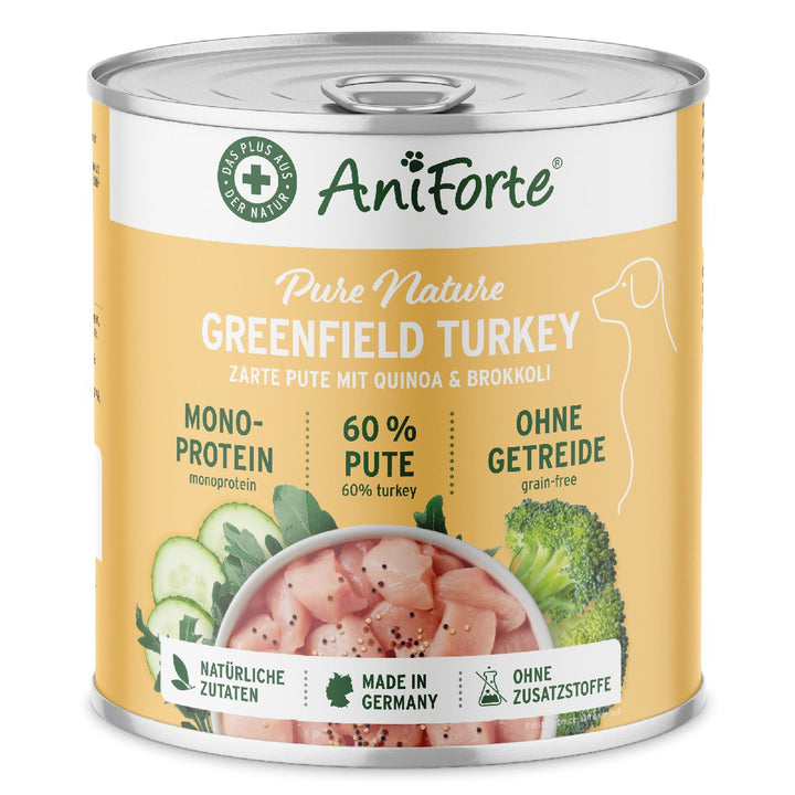Aniforte PureNature GreenField Turkey - Wet Food for Dogs