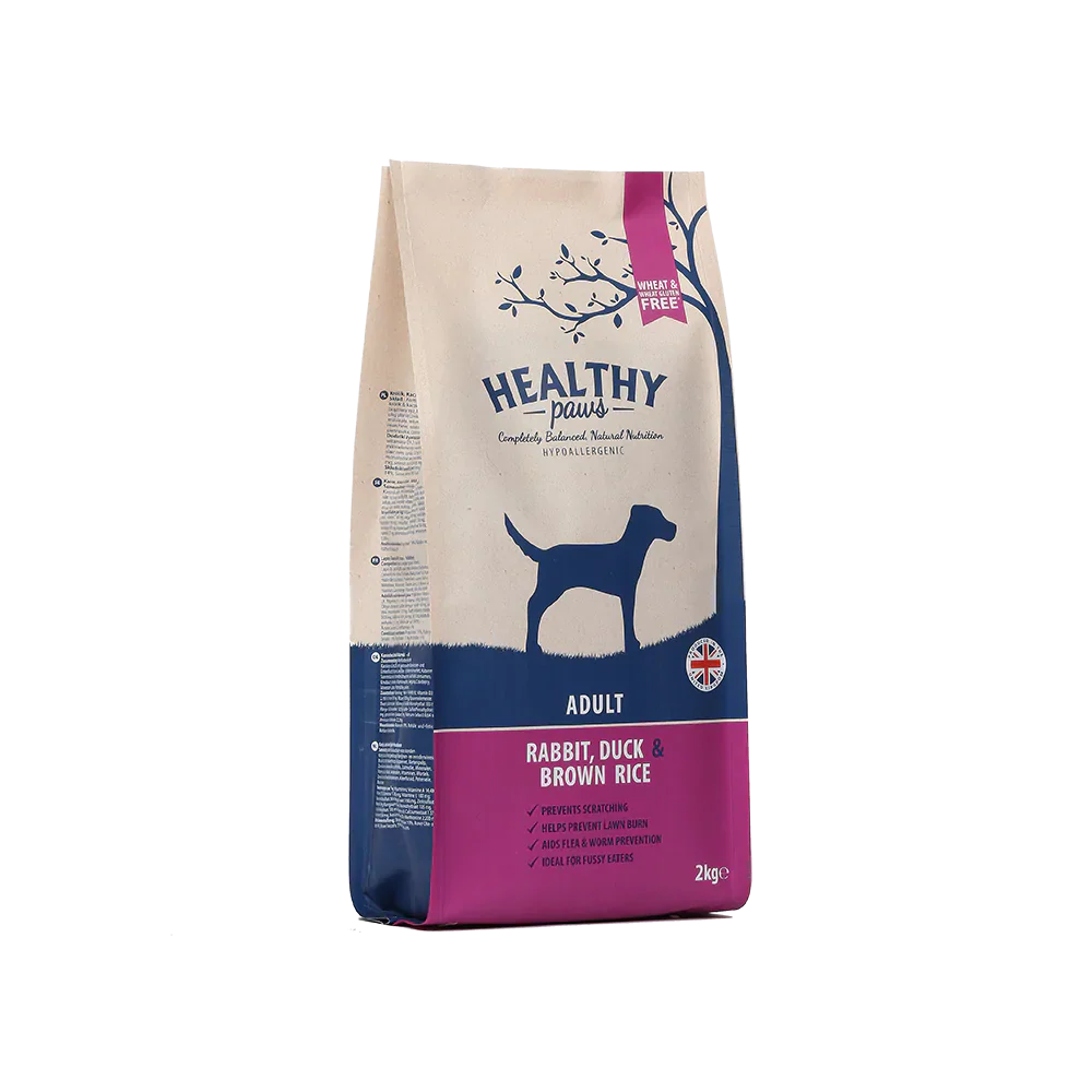 Healthy Paws Rabbit &amp; Brown Rice Adult 2kg