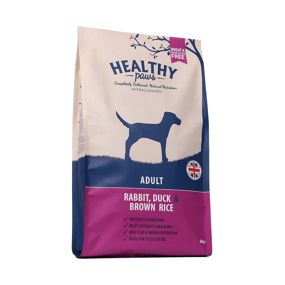 Healthy Paws Rabbit &amp; Brown Rice Adult 6kg - Ormskirk Pets