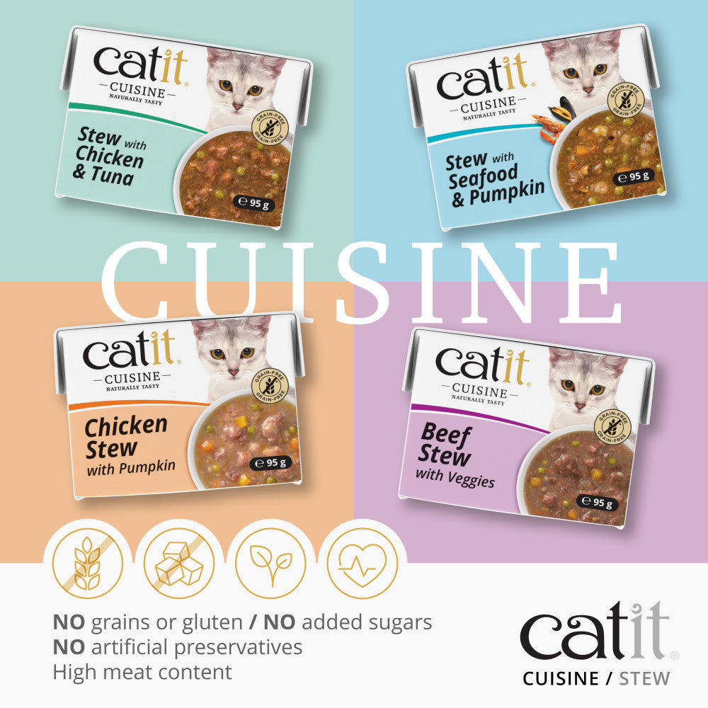 Catit Stew Chicken &amp; Tuna 12X95G