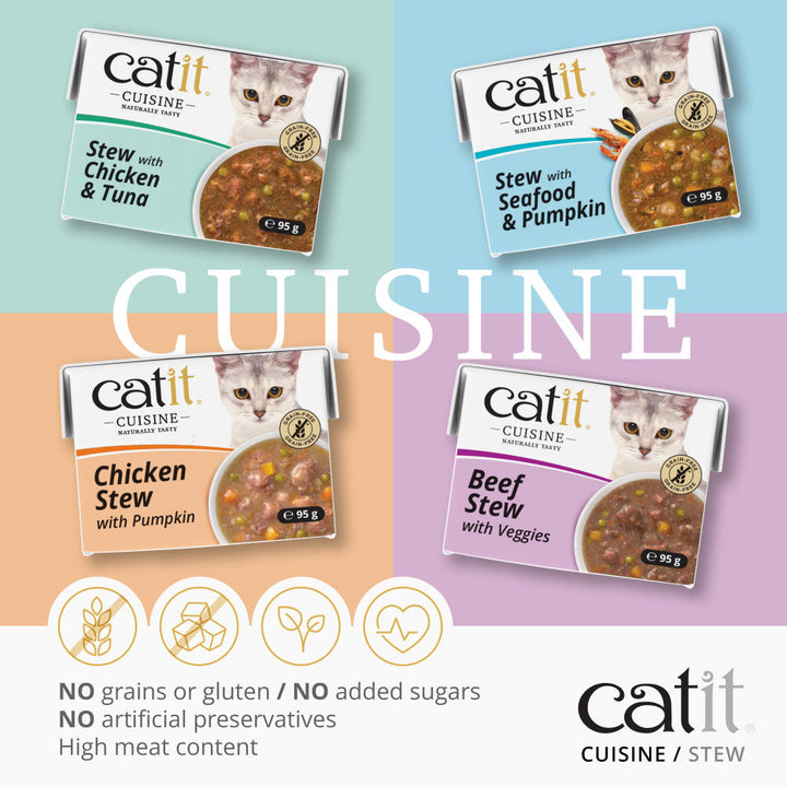 Catit Stew Chicken &amp; Tuna 12X95G