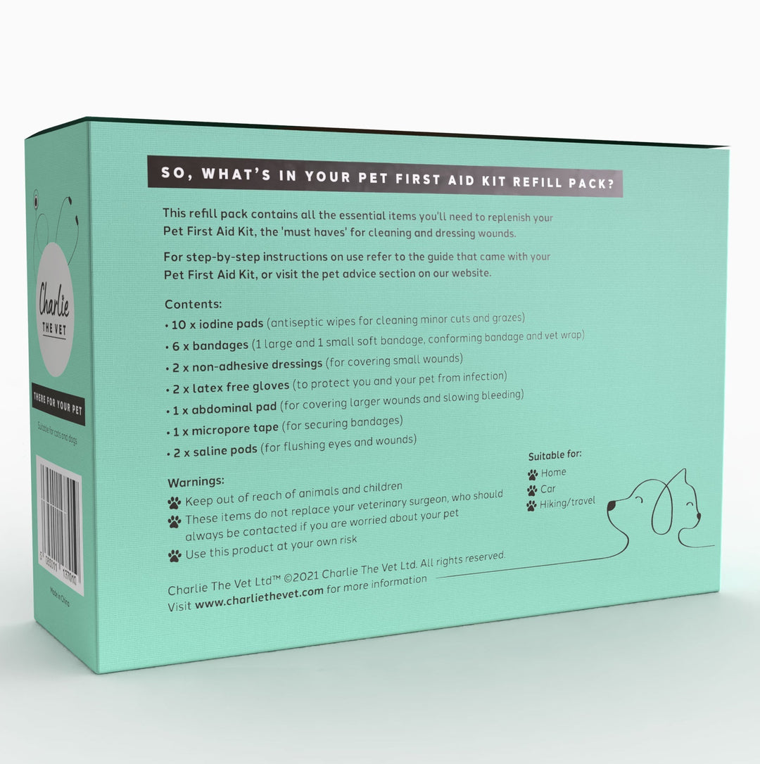 Charlie The Vet Pet First Aid Kit Refill Pack and Wound Management Kit