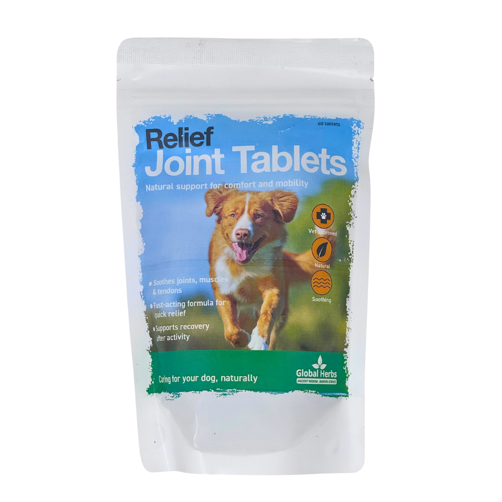 GLOBAL HERBS CANINE RELIEF TABLETS - 60 TABLETS
