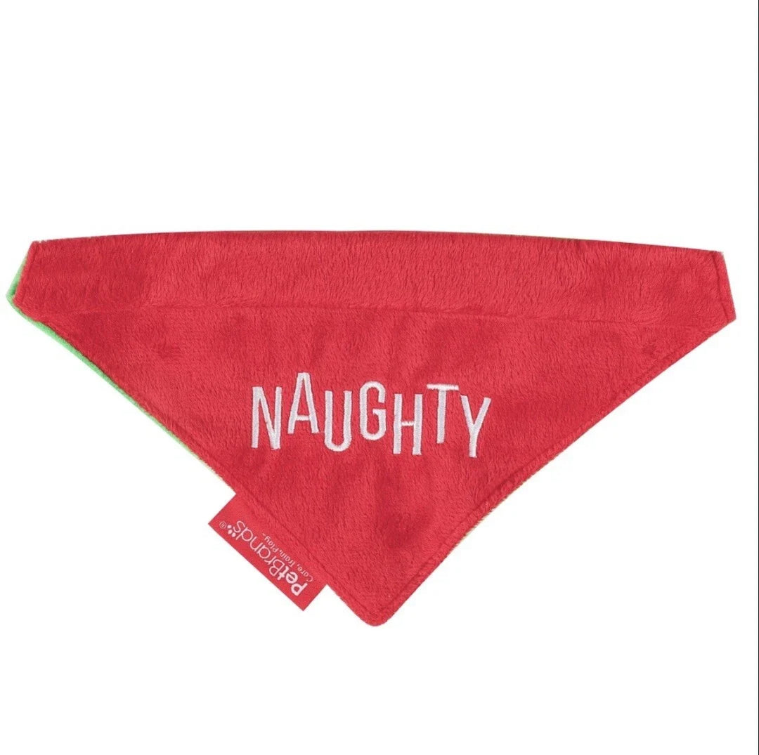 Naughty or Nice Reversible Bandana