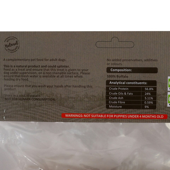 Elkwood 100% Natural Buffalo Trachea Dog Treat 200g