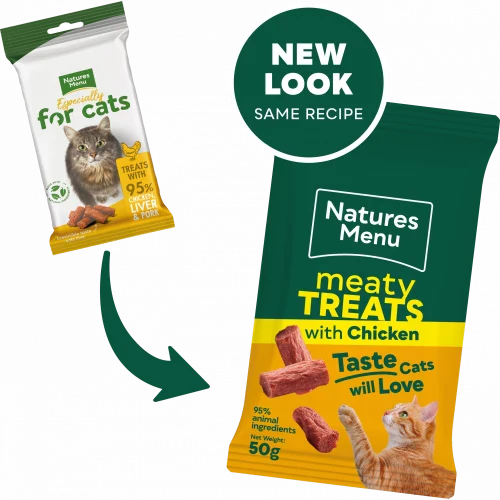Natures Menu Meaty Treats For Adult Cat Chicken 50G
