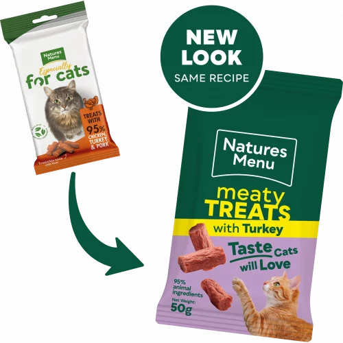 Natures Menu Meaty Treats For Adult Cat Turkey 50G