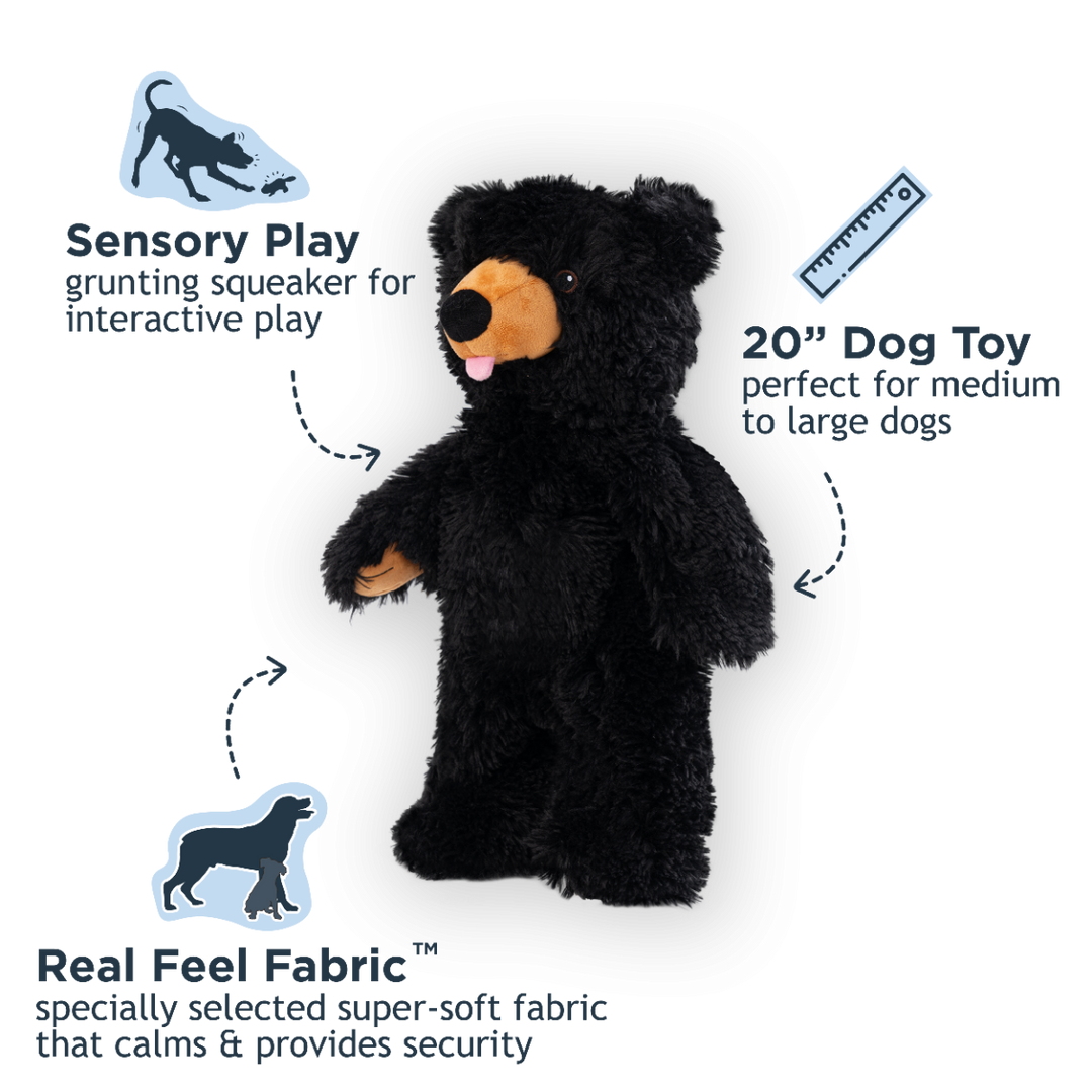 Tall Tails Plush Stuffless Black Bear Toy