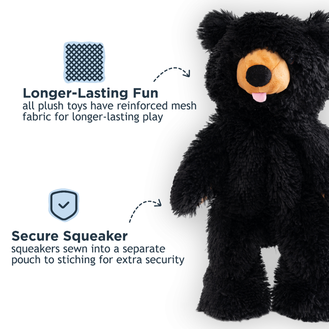 Tall Tails Plush Stuffless Black Bear Toy