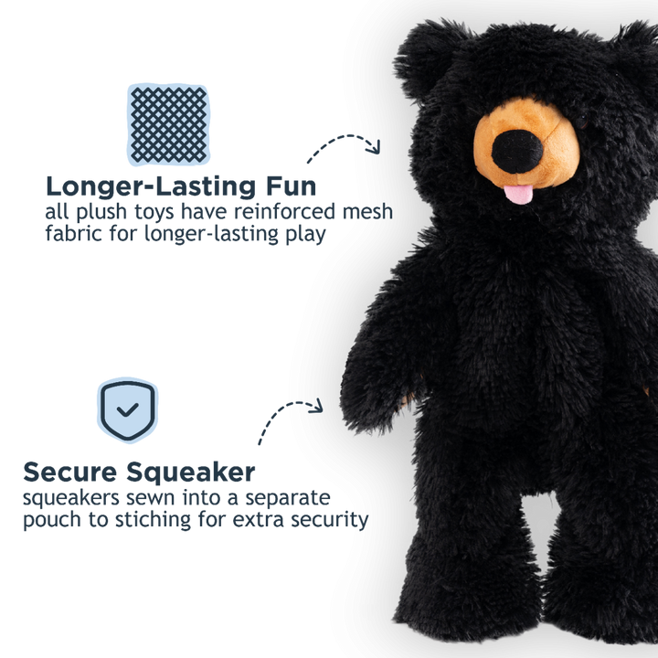 Tall Tails Plush Stuffless Black Bear Toy