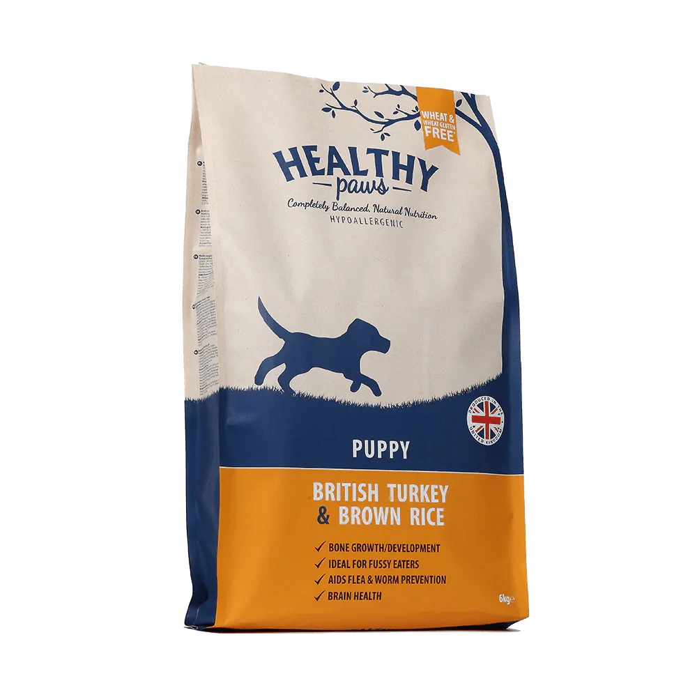 Healthy Paws British Turkey & Brown Rice Puppy 6kg