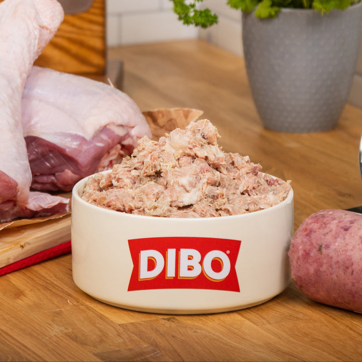 DIBO Single Protein Turkey (up to 35% bone) Chubb 454g