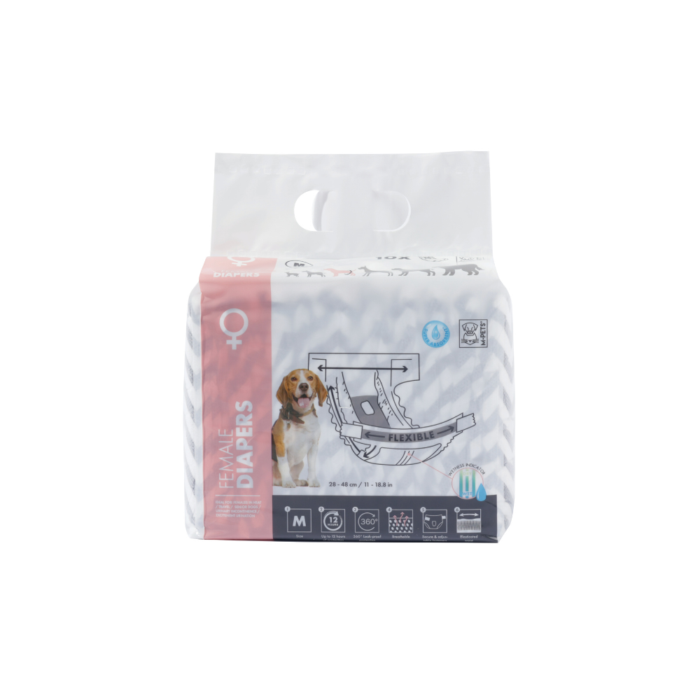 M-PETS Diapers For Female Dogs 10PK