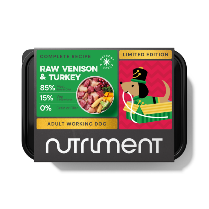 Nutriment Raw Venison & Turkey 500g Christmas Limited Edition