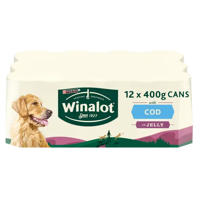 Winalot Cans Cod In Jelly 12 X 400G