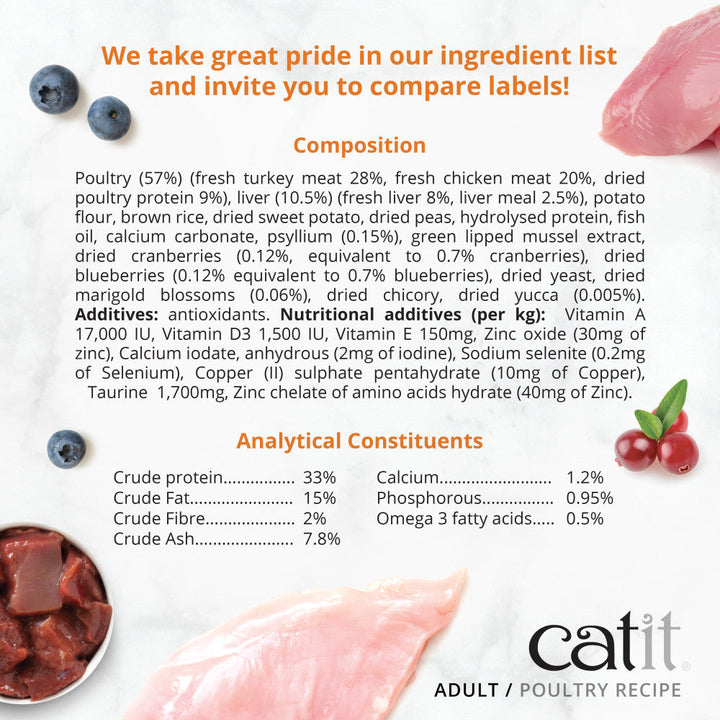 Catit Adult Cat Dry Poultry